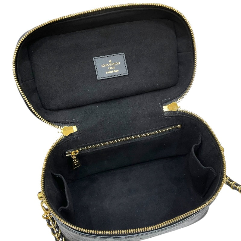ルイ・ヴィトン LOUIS VUITTON ヴァニティPM M45598 ブラック モノグラム・アンプラントレザー レディース ハンドバッグ