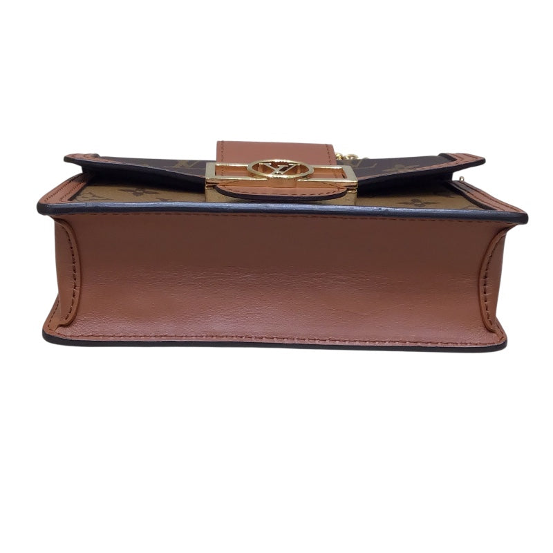 ルイ・ヴィトン LOUIS VUITTON ポルトフォイユ・ドーフィーヌ モノグラム・リバース PVC レザー レディース ショルダーバッグ