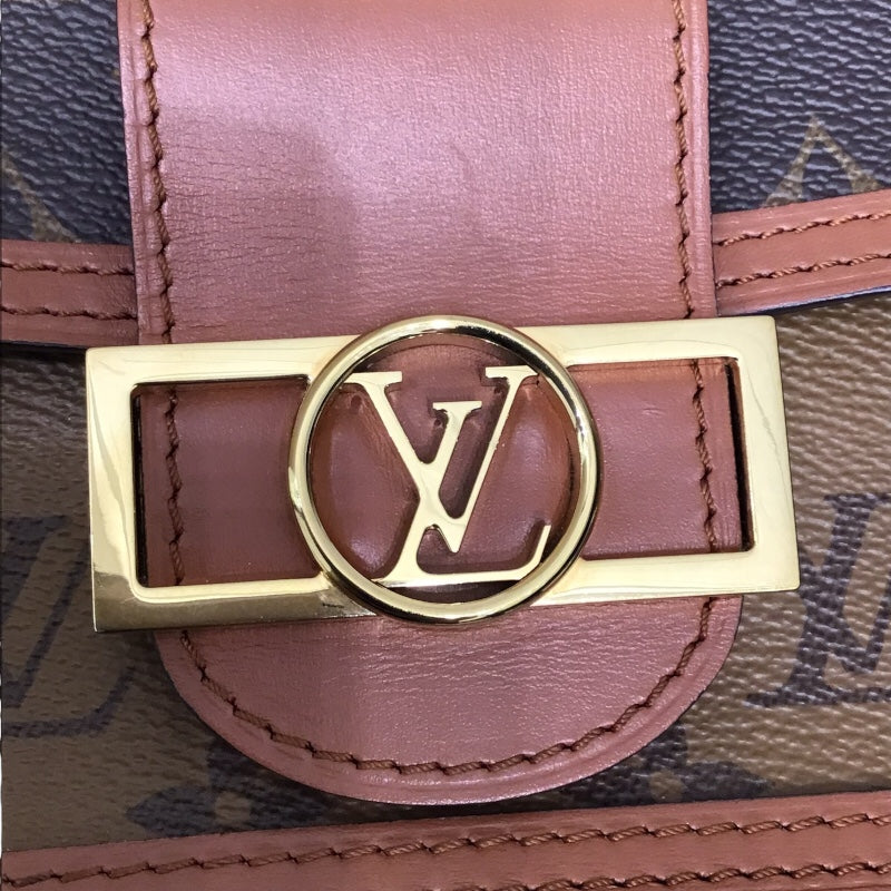 ルイ・ヴィトン LOUIS VUITTON ポルトフォイユ・ドーフィーヌ モノグラム・リバース PVC レザー レディース ショルダーバッグ