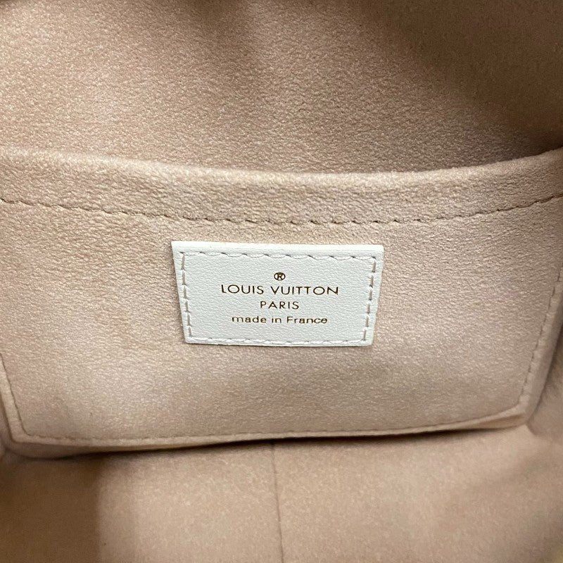 ルイ・ヴィトン LOUIS VUITTON スクエア・バッグ ホワイト ゴールド金具 モノグラム・エンボスレザー レディース ハンドバッグ ショルダーバッグ