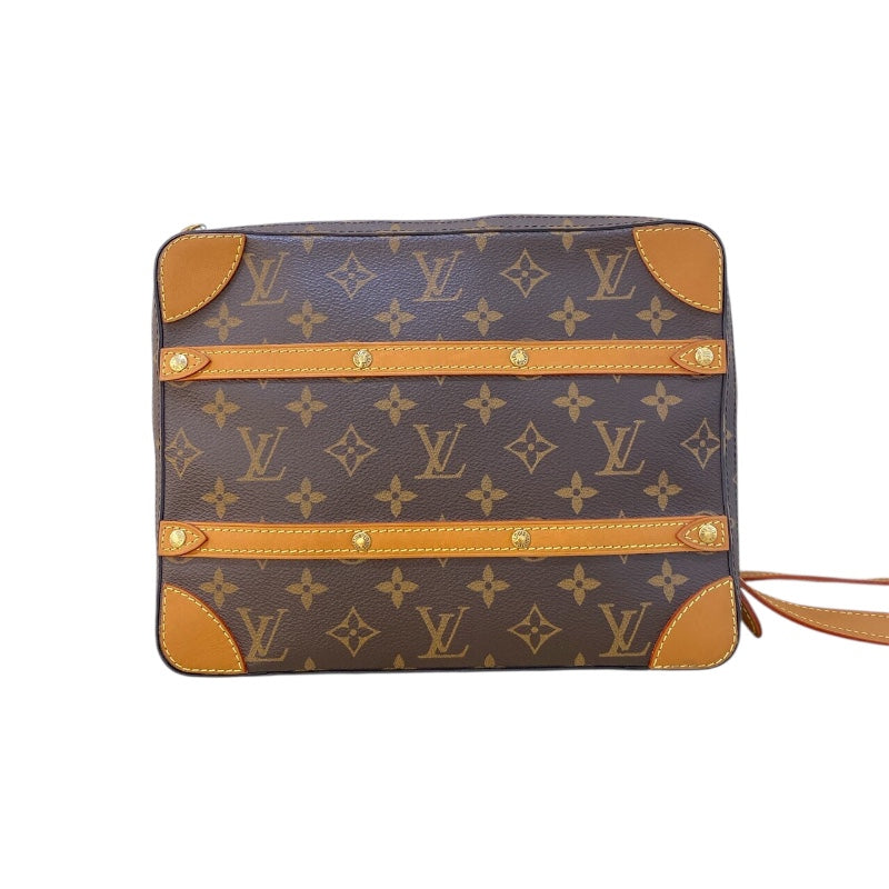 ルイ・ヴィトン LOUIS VUITTON ソフトトランク メッセンジャー PM M68494 ブラウン モノグラムキャンバス レディース ショルダーバッグ