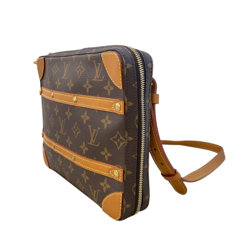 ルイ・ヴィトン LOUIS VUITTON ソフトトランク メッセンジャー PM M68494 ブラウン モノグラムキャンバス レディース ショルダーバッグ