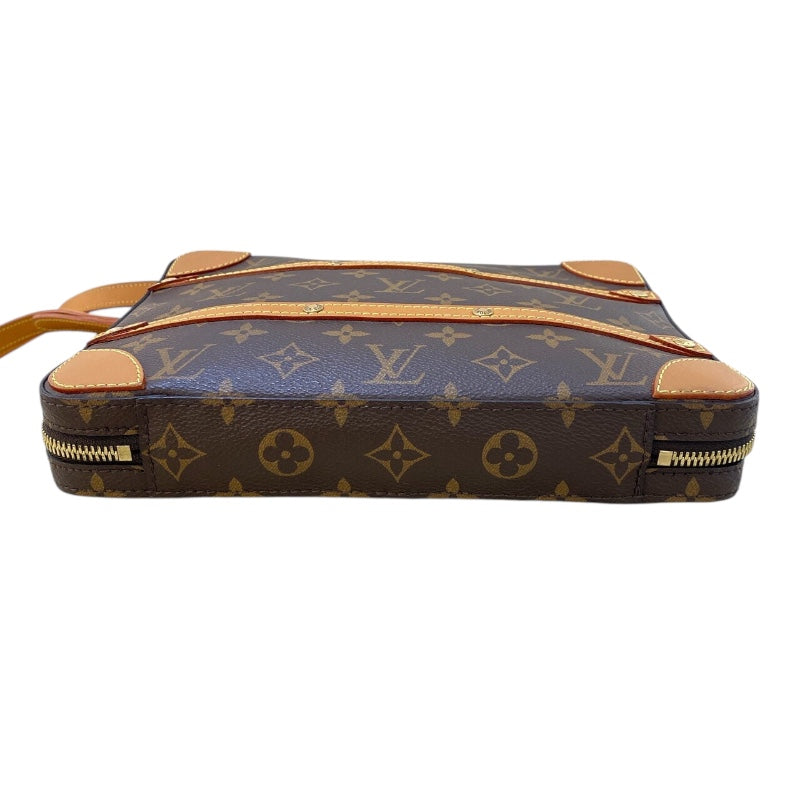 ルイ・ヴィトン LOUIS VUITTON ソフトトランク メッセンジャー PM M68494 ブラウン モノグラムキャンバス レディース ショルダーバッグ