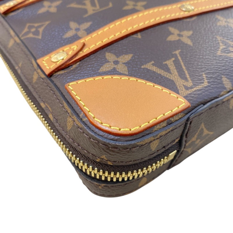 ルイ・ヴィトン LOUIS VUITTON ソフトトランク メッセンジャー PM M68494 ブラウン モノグラムキャンバス レディース ショルダーバッグ