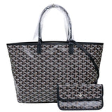 ゴヤール GOYARD サンルイPM ブラック ゴヤールディンキャンバス ユニセックス トートバッグ
