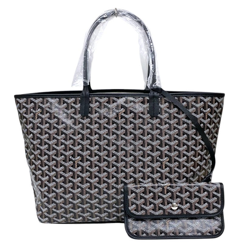ゴヤール GOYARD サンルイPM ブラック ゴヤールディンキャンバス ユニセックス トートバッグ