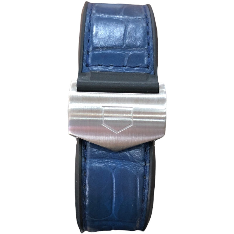 タグ・ホイヤー TAG HEUER カレラキャリバーホイヤー02クロノグラフ CBG2011.FC6430 SS/革ベルト メンズ 腕時計