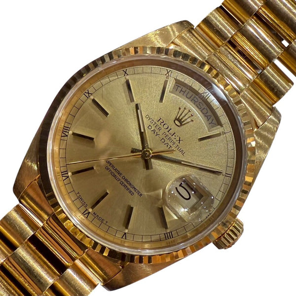 ロレックス ROLEX デイデイト36 18038 K18イエローゴールド メンズ 腕時計