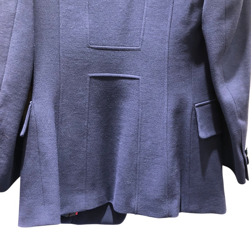 エルメス HERMES ベロアカラーウールジャケット ネイビー ウール