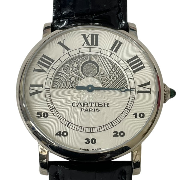 カルティエ Cartier ロトンド ドゥ カルティエ デイ＆ナイト CPCP W1550151 K18WG メンズ 腕時計