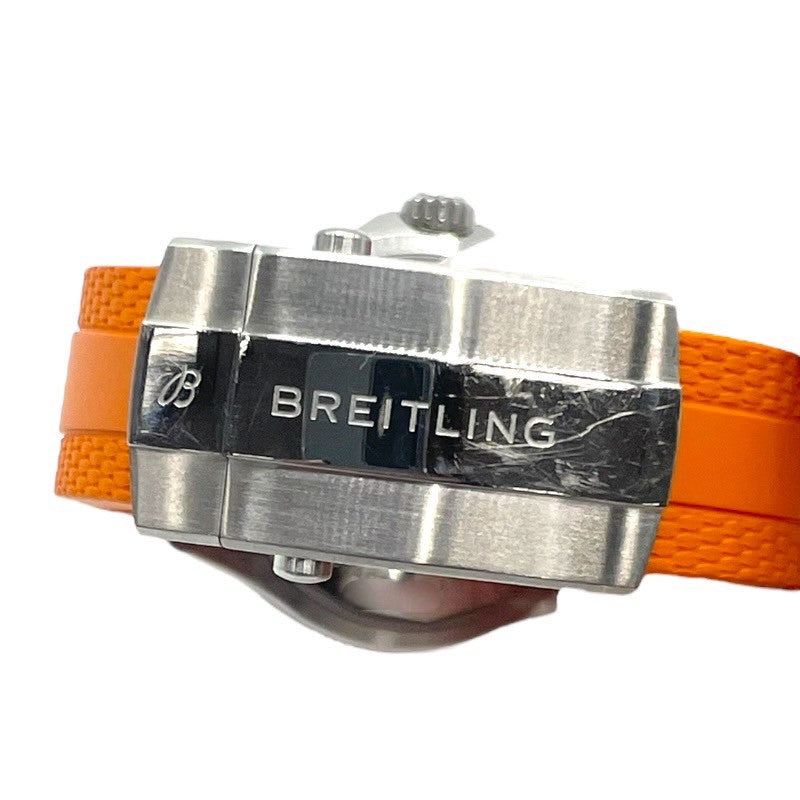 ブライトリング BREITLING スーパーオーシャン オートマティック 36 A17377 オレンジ SS/セラミック/ラバーベルト 自動巻き レディース 腕時計
