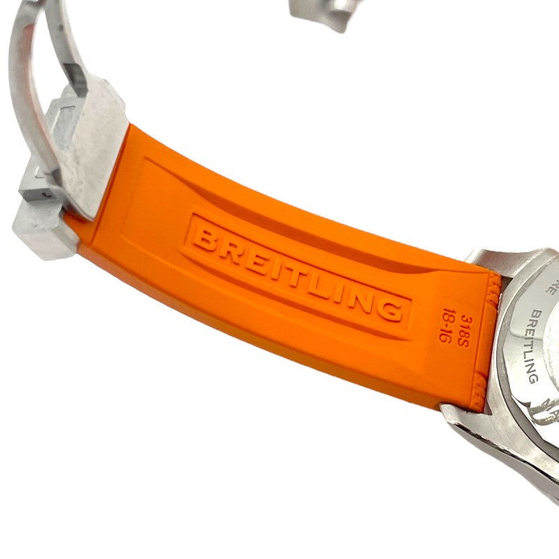ブライトリング BREITLING スーパーオーシャン オートマティック 36 A17377 オレンジ SS/セラミック/ラバーベルト 自動巻き レディース 腕時計