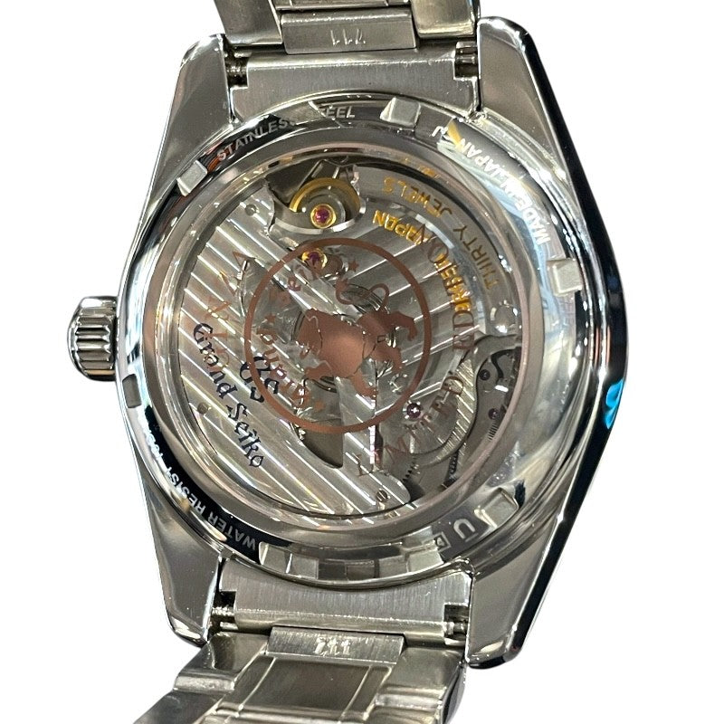 セイコー SEIKO Grand Seiko ヘリテージコレクション　スプリングドライブ　銀座限定200本 SBGA447 ブルー ステンレススティール 自動巻き メンズ 腕時計