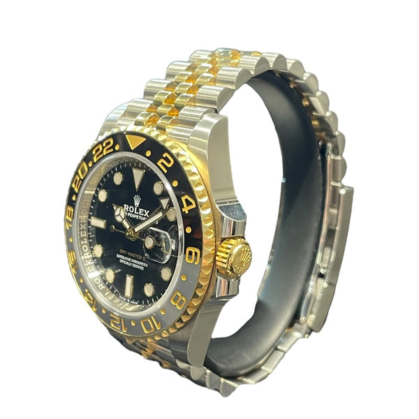 ロレックス ROLEX GMTマスター2 126713GRNR ブラック ステンレス/イエローゴールド 自動巻き メンズ 腕時計