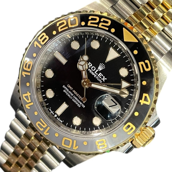 ロレックス ROLEX GMTマスター2 126713GRNR ブラック ステンレス/イエローゴールド 自動巻き メンズ 腕時計