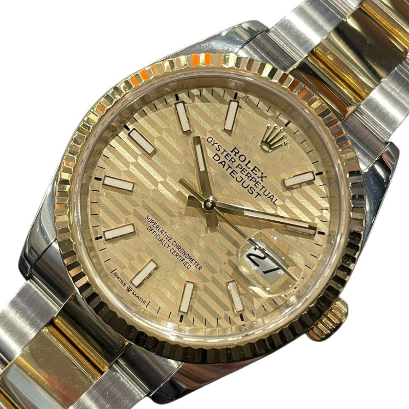 ロレックス ROLEX デイトジャスト36　フルーテッドモチーフ 126233 ゴールド ステンレススティール/イエローゴールド 自動巻き メンズ 腕時計