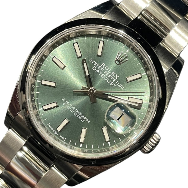 ロレックス ROLEX デイトジャスト36 ミントグリーン 126200 ミントグリーン ステンレススチール メンズ ハンドバッグ