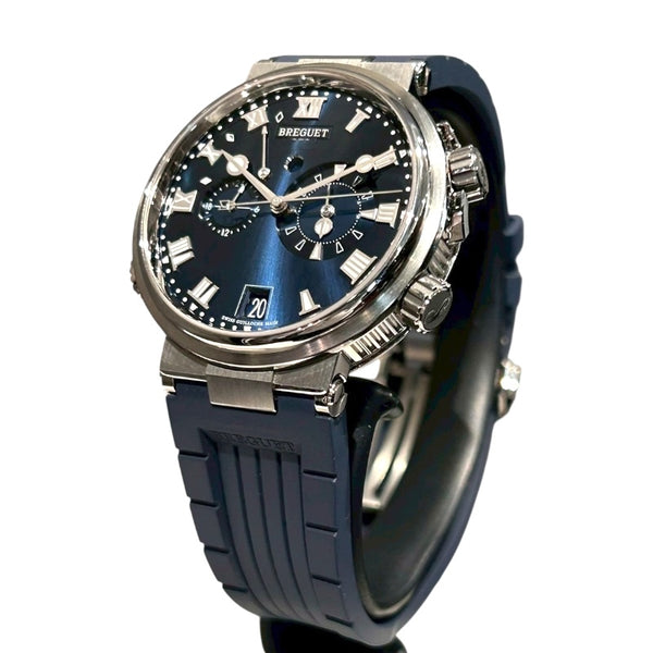ブレゲ Breguet マリーン アラーム ミュージカル 5547TI/Y1/9ZU チタン/ラバー メンズ 腕時計