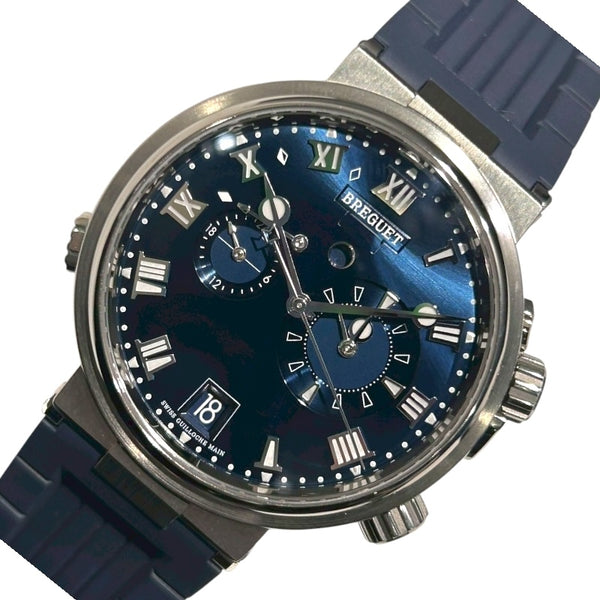 ブレゲ Breguet マリーン アラーム ミュージカル 5547TI/Y1/9ZU チタン/ラバー メンズ 腕時計