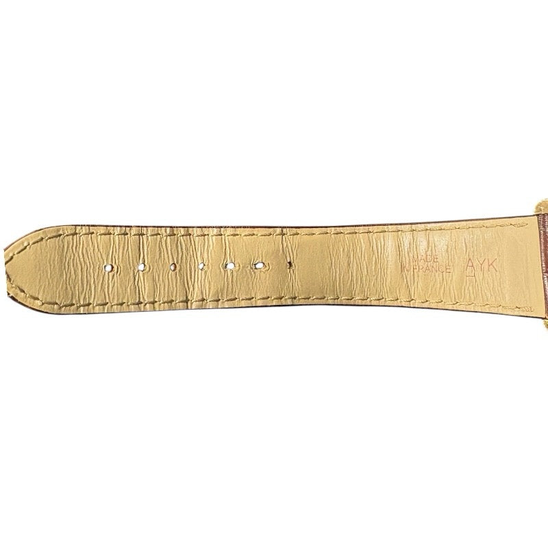 カルティエ Cartier タンク ルイ カルティエ LM WGTA0011 シルバー K18PG/革ベルト 手巻き メンズ 腕時計