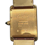カルティエ Cartier タンク ルイ カルティエ LM WGTA0011 シルバー K18PG/革ベルト 手巻き メンズ 腕時計