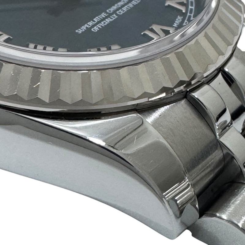 ロレックス ROLEX デイトジャスト Z番 179174 ブルー SS/K18WG レディース 腕時計