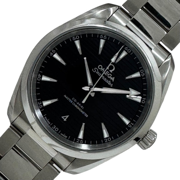 オメガ OMEGA シーマスター アクアテラ150M コーアクシャル マスター クロノメーター 220.10.38.20.01.001 ブラック SS メンズ 腕時計