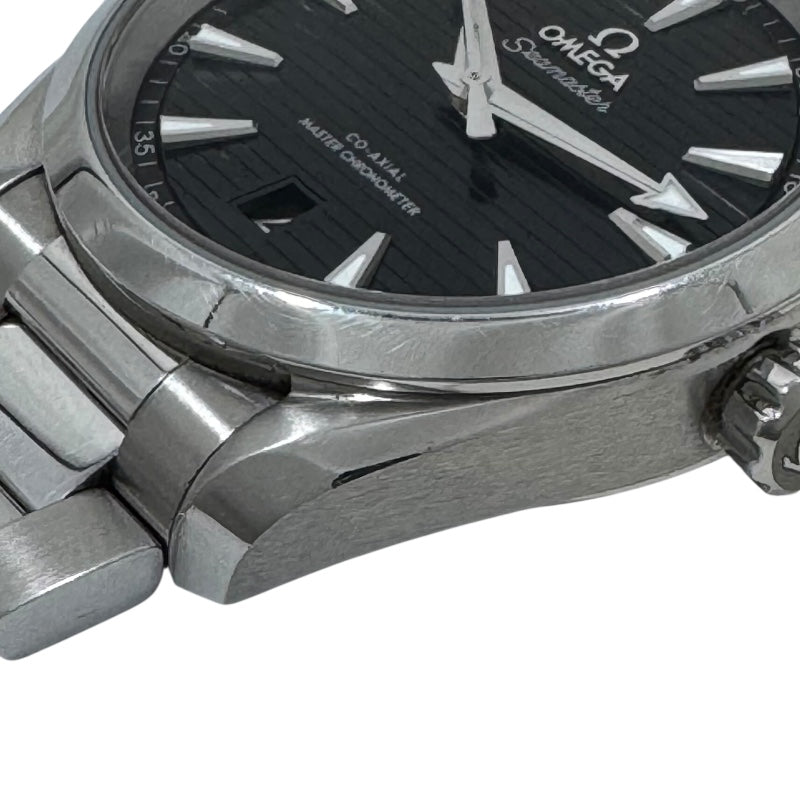 オメガ OMEGA シーマスター アクアテラ150M コーアクシャル マスター クロノメーター 220.10.38.20.01.001 ブラック SS メンズ 腕時計