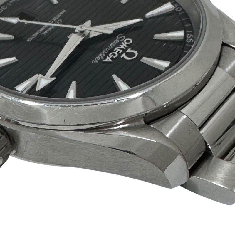 オメガ OMEGA シーマスター アクアテラ150M コーアクシャル マスター クロノメーター 220.10.38.20.01.001 ブラック SS メンズ 腕時計