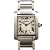 カルティエ Cartier タンクフランセーズSM W51008Q3 シルバー SS レディース 腕時計