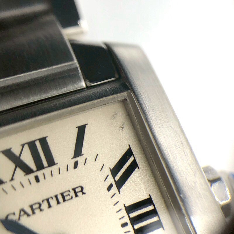 カルティエ Cartier タンクフランセーズSM W51008Q3 シルバー SS レディース 腕時計
