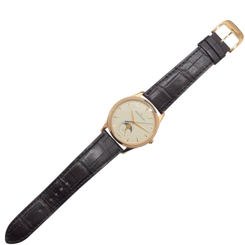 ジャガー・ルクルト JAEGER-LE COULTRE マスターウルトラスリム　ムーン39 176.2.64.S(Q1362520) K18PG メンズ 腕時計