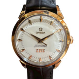 オメガ OMEGA シーマスター 北京オリンピックモデル 516.53.37.20.09.008 K18イエローゴールド/レザー 自動巻き メンズ 腕時計