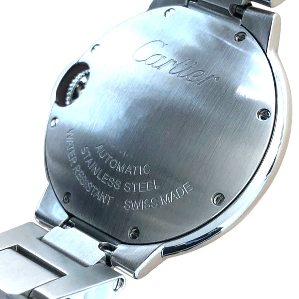 カルティエ Cartier バロンブルー ドゥ カルティエ 33mm WSBB0052 レッド SS レディース 腕時計