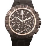 ブルガリ BVLGARI ディアゴノ マグネシウム クロノグラフ DG42BSMCVDCH ブラック マグネシウム メンズ 腕時計