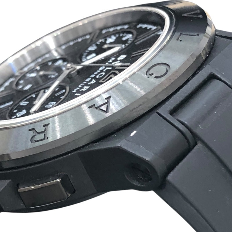 ブルガリ BVLGARI ディアゴノ マグネシウム クロノグラフ DG42BSMCVDCH ブラック マグネシウム メンズ 腕時計
