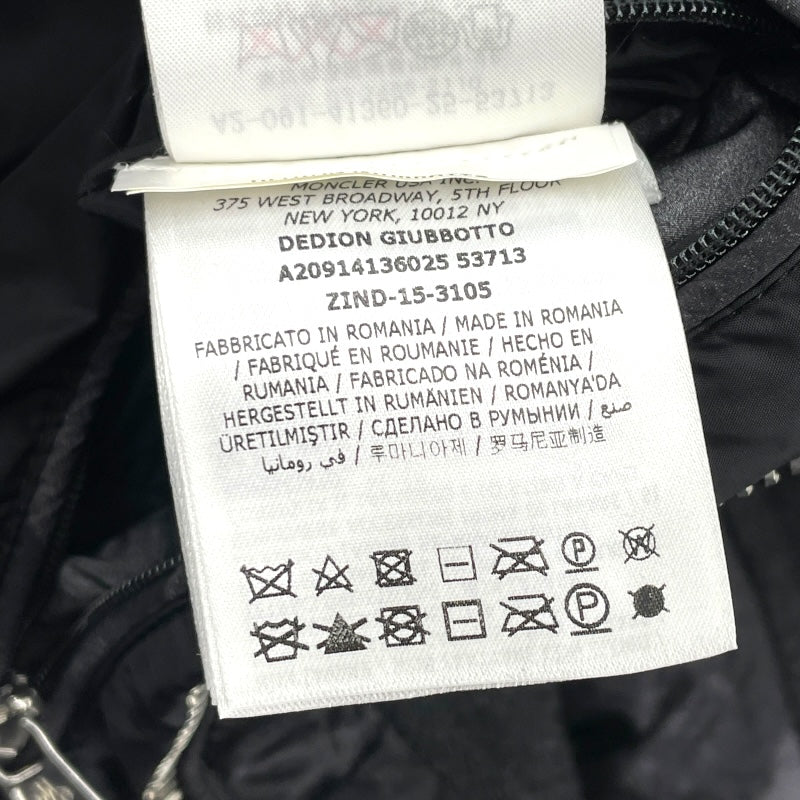 モンクレール MONCLER DEDION ファー付きダウンジャケット A20914136025 53713 グレー ナイロン メンズ ダウンジャケット