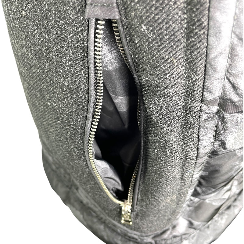 モンクレール MONCLER DEDION ファー付きダウンジャケット A20914136025 53713 グレー ナイロン メンズ ダウンジャケット