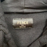 フェンディ FENDI 総柄ジップアップパーカー　2022年 FY0984 ブラック ナイロン メンズ パーカー