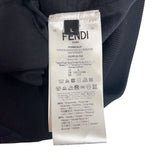 フェンディ FENDI 総柄ジップアップパーカー　2022年 FY0984 ブラック ナイロン メンズ パーカー