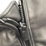 フェンディ FENDI シングルライダース ジャケット FPG346 ブラック レザー メンズ ライダースジャケット