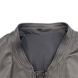 フェンディ FENDI シングルライダース ジャケット FPG346 ブラック レザー メンズ ライダースジャケット