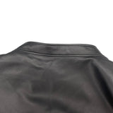 フェンディ FENDI シングルライダース ジャケット FPG346 ブラック レザー メンズ ライダースジャケット