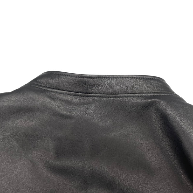 フェンディ FENDI シングルライダース ジャケット FPG346 ブラック レザー メンズ ライダースジャケット