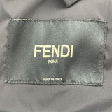 フェンディ FENDI シングルライダース ジャケット FPG346 ブラック レザー メンズ ライダースジャケット