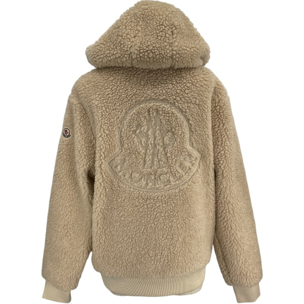 モンクレール MONCLER ジップアップボアパーカー I20918G00023 89A5V アイボリー ポリエステル レディース ブルゾン