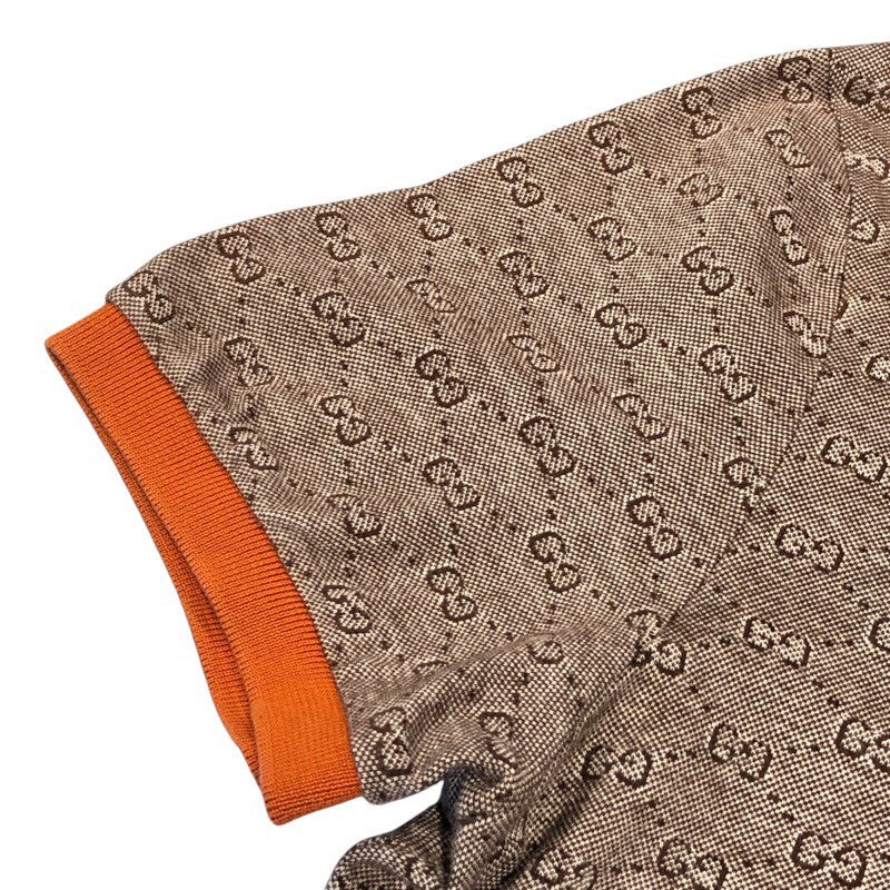 グッチ GUCCI GG総柄ポロシャツ コットン メンズ ポロシャツ