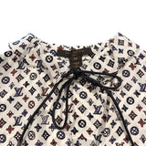 ルイ・ヴィトン LOUIS VUITTON モノグラム柄シルクトップス シルク レディース その他トップス