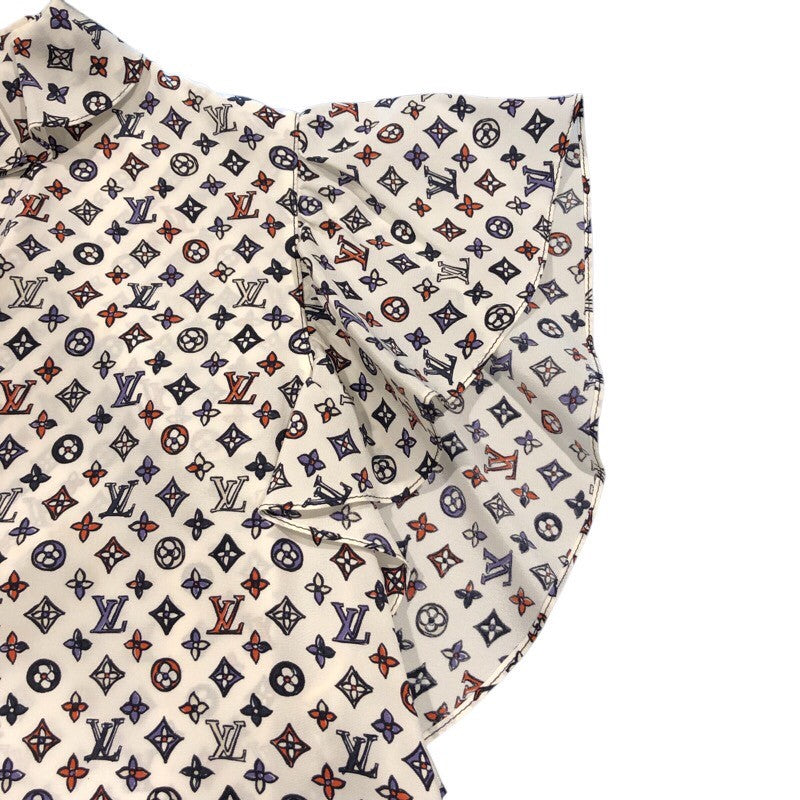 ルイ・ヴィトン LOUIS VUITTON モノグラム柄シルクトップス シルク