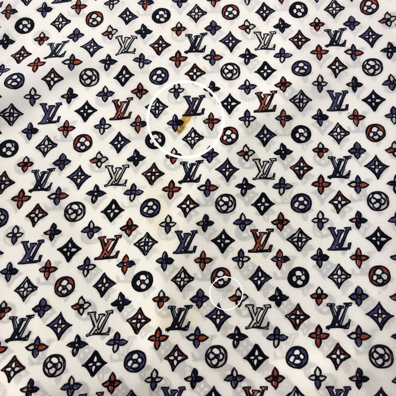 ルイ・ヴィトン LOUIS VUITTON モノグラム柄シルクトップス シルク
